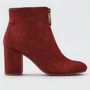 O-ring front zip up boots